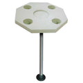 JIF Marine DSI-KS Octagonal Ivory Boat Table Kit with Surface Mount