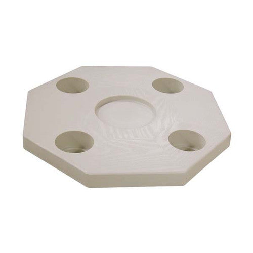 JIF Marine Octagonal Ivory Table Top Only, DSI, 22 Inch Boat Table Top (No Pedestal)