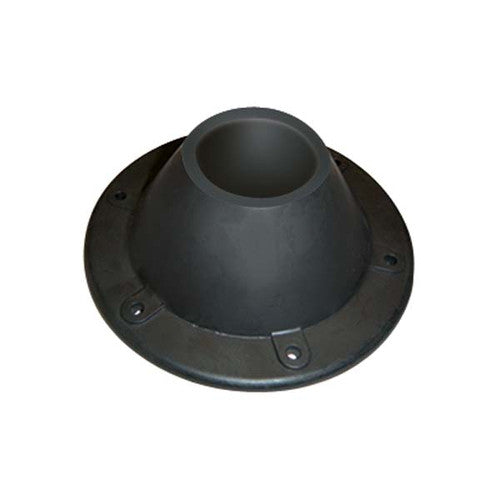 JIF Marine DTY Surface Mount Table Leg Receptacle, 8-Hole Black Plastic