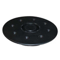 JIF Marine DTZ Flush-Mount Table Leg Base, Black High Impact Plastic, 8-Hole Boat Table Mount