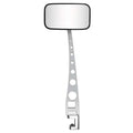 JIF Marine Pontoon Mirror with Clamp-On Bracket, Convex Lens, FDP