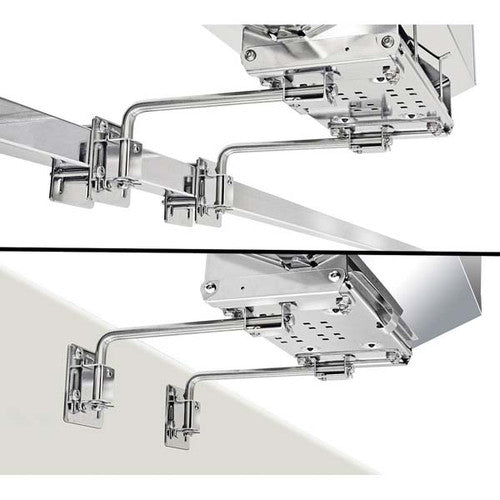 Magma T10-640 Dual Extended Square Rail/Vertical Surface Mount, 304 Stainless Steel