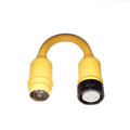 Marinco 123A Shore Power Pigtail Adapter, 50 Amp 125/250 Volt Male to 50 Amp 125 Volt Female