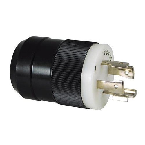 Marinco 2018BP-24 4-Wire 12/24V Trolling Motor Plug, Black