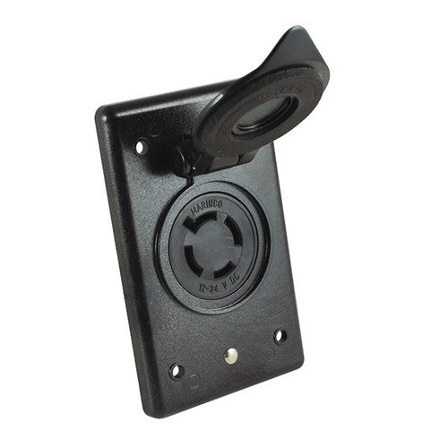 Marinco 2018BR-MB 4-Wire 12/24V Bass Boat Receptacle and Bracket