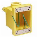 Marinco 6083CR FD Outlet Box for 15, 20, 30, and 50-Amp Receptacles, Compatible with 7420CR and 7788CR Covers, Yellow