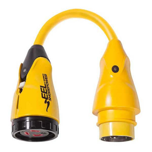 Marinco EEL Pigtail Adapter P503-30, 50A 125V Female to 30A 125V Male Shore Power Dock Adapter