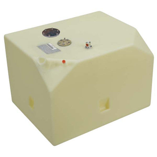 Moeller 35 Gallon Aluminum Permanent Below-Deck Diesel Fuel Tank, Part 032537, 26.00 In. L x 20.50 In. W x 18.78 In. H