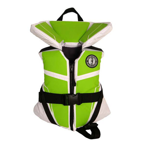 Mustang Survival Lil' Legends 100 Infant & Youth Life Jacket, White/Apple Green, USCG Type II