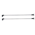 Taylor Made Products Fixed Bimini Support Poles 11989, 40 Inch, Pair, Silver