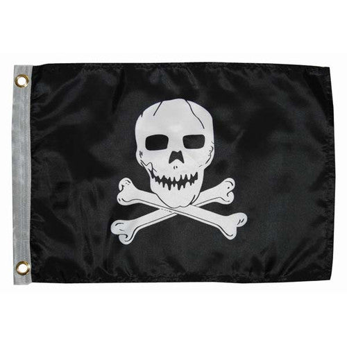 Taylor Made Jolly Roger Novelty Flag, 12 x 18 Inch, Part Number 1818
