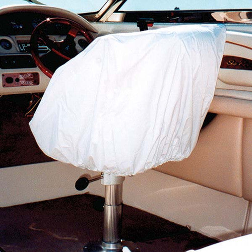 Taylor Made Products White Vinyl Helm/Bucket/Fixed Back Seat Cover, 40230 (24"H x 24"W x 22"D)