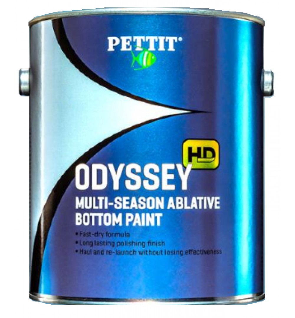 Pettit Odyssey Ablative Antifouling Bottom Paint - Available in Odyssey and Odyssey 60 Formulas, Blue or Black