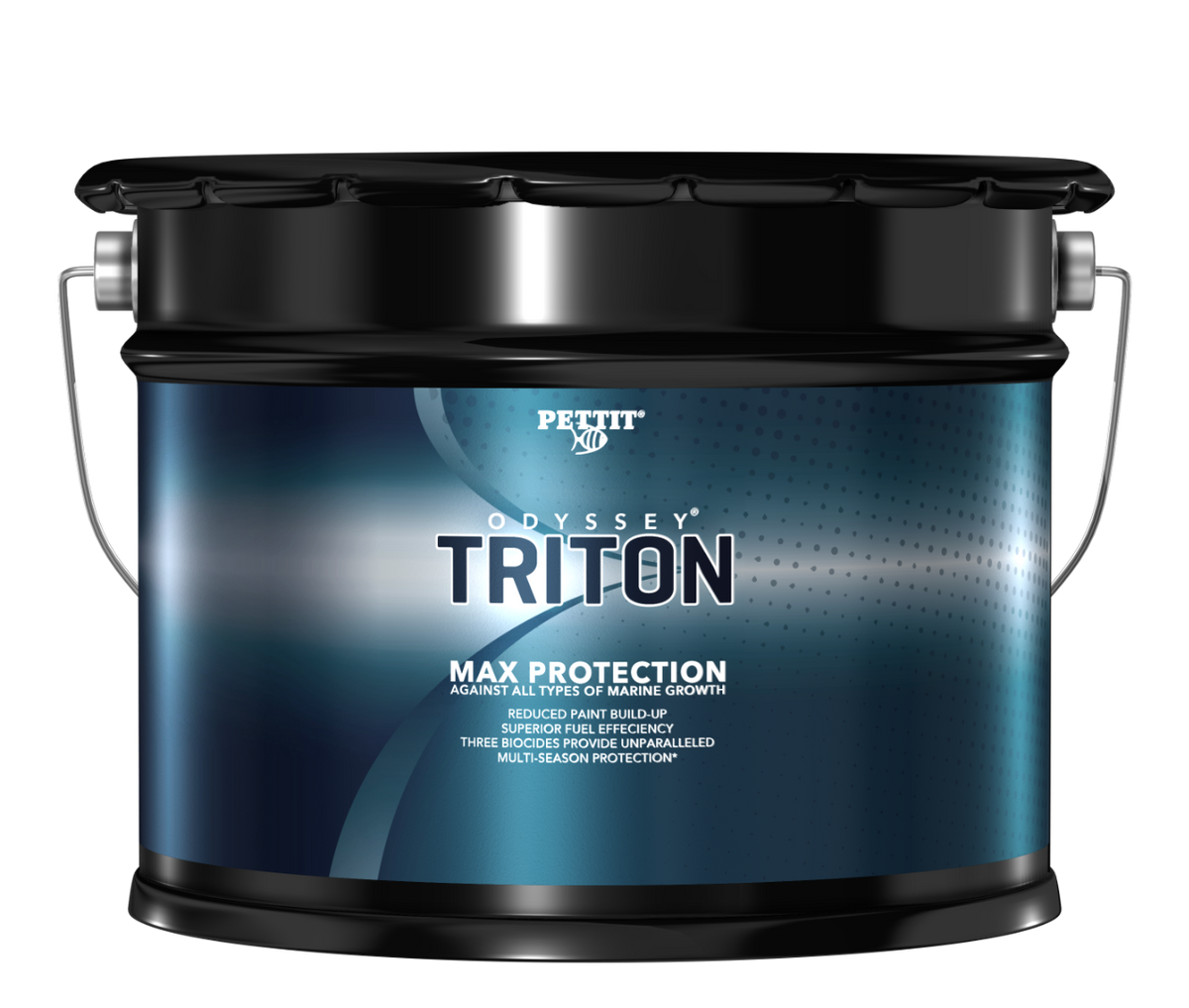 Pettit Odyssey Triton Ablative Antifouling Bottom Paint - Black or White, 1 Gallon