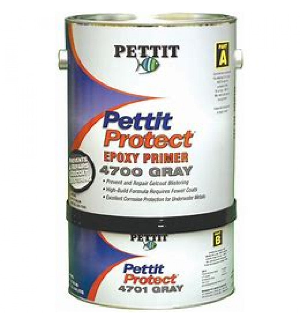 Pettit Protect High-Build Epoxy Primer, Low-VOC Two-Part Marine Coating for Blister Prevention and Repair