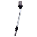 Perko 1311DP2CHR Telescoping All-Round Pole Light with Base, 16 Degree Rake, 20-1/8 Inch