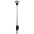 Perko 1445DP4CHR Inland Series All-Round Pole Light, White Reduced Glare, 36 Inch, 5 Degree Rake