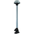 Perko 1637DP0CHR White All-Round Fold-Down Pole Light, 13-3/8 Inch, Standard Duty