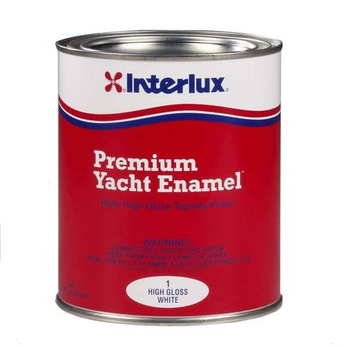 Interlux Yacht Enamel High Gloss White Topside Boat Paint - Quart (MPN 5608418)