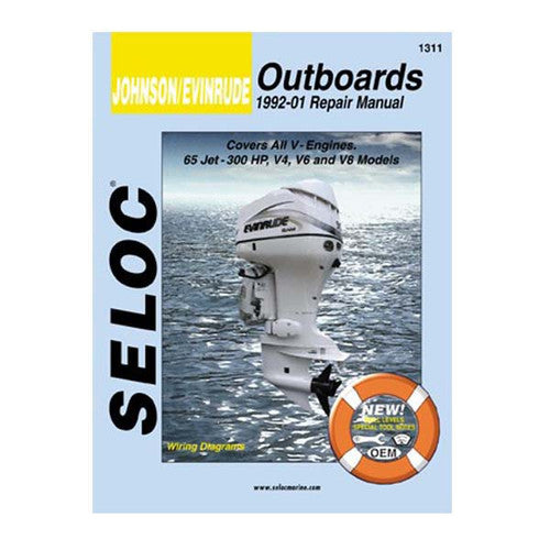 Seloc Service Manual 118-01311, Johnson-Evinrude 1992-2001 Outboards, 65 Jet-300 HP V4/V6/V8