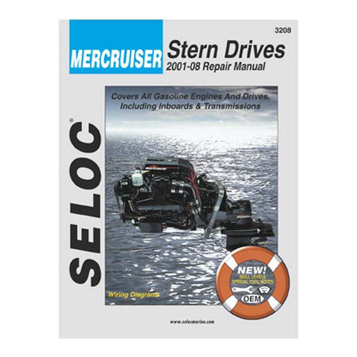 Seloc Service Manual, Mercruiser Sterndrive 2001 - 2013, Repair Manual 118-03208
