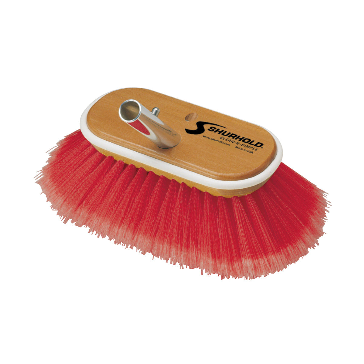 Shurhold 965 Combo Deck Brush, 6 Inch Soft/Medium Bristle Brush
