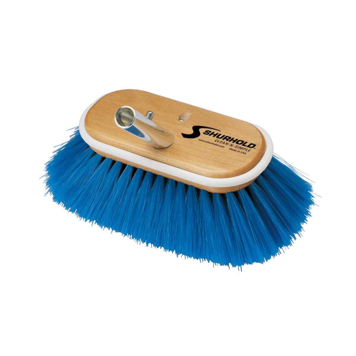 Shurhold Classic Deck Brush, Extra Soft Blue Nylon Bristles - Available in 6" and 10"