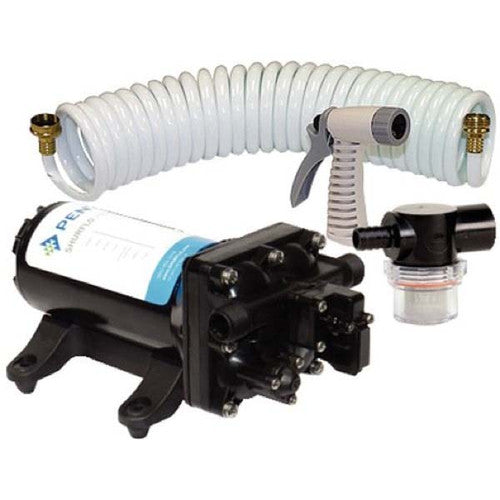 Shurflo 4.0 Pro Blaster Washdown Kit with 25 Foot Hose, 4.0 GPM 12V Pump