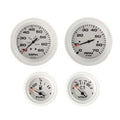 Sierra 68387P Arctic Instrument Set for Inboard/Sterndrive Boats, Tachometer, Speedometer, Fuel and Voltmeter Gauges