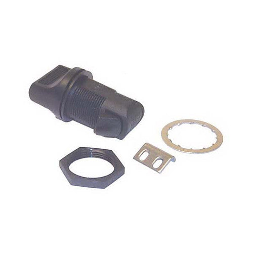 Sierra MP49430 Locking Glove Box Latch - Turn-to-Open, Black Glass Reinforced Polyester, 3/4 Inch Panel
