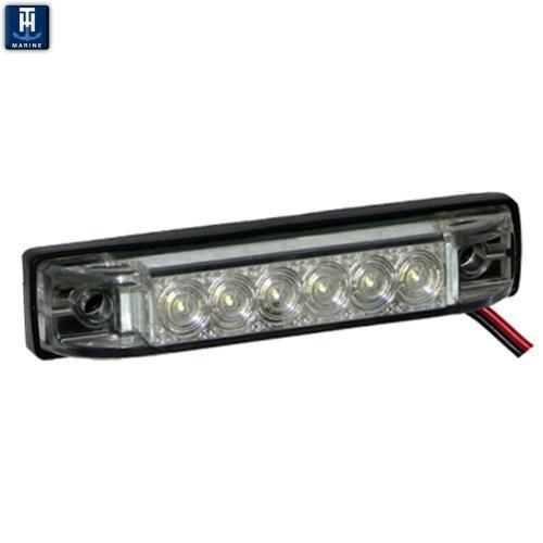 T-H Marine Slim Line LED Utility Strip Light - 4" Surface-Mount 12V LED Strip, White or Blue