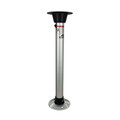 Springfield 1690727-SL Thread-Lock Boat Table Pedestal Package, 27 Inch Fixed Height, Satin Finish