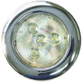 T-H Marine Stainless LED Puck Light, 4 Inch, Blue LED, Dimmable, LED-51832