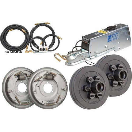 Dexter K71-G00-24 Complete Hydraulic Drum Brake Kit, 12 Inch Drum, 8000 Lb Actuator, 6 Lug Trailer Axle