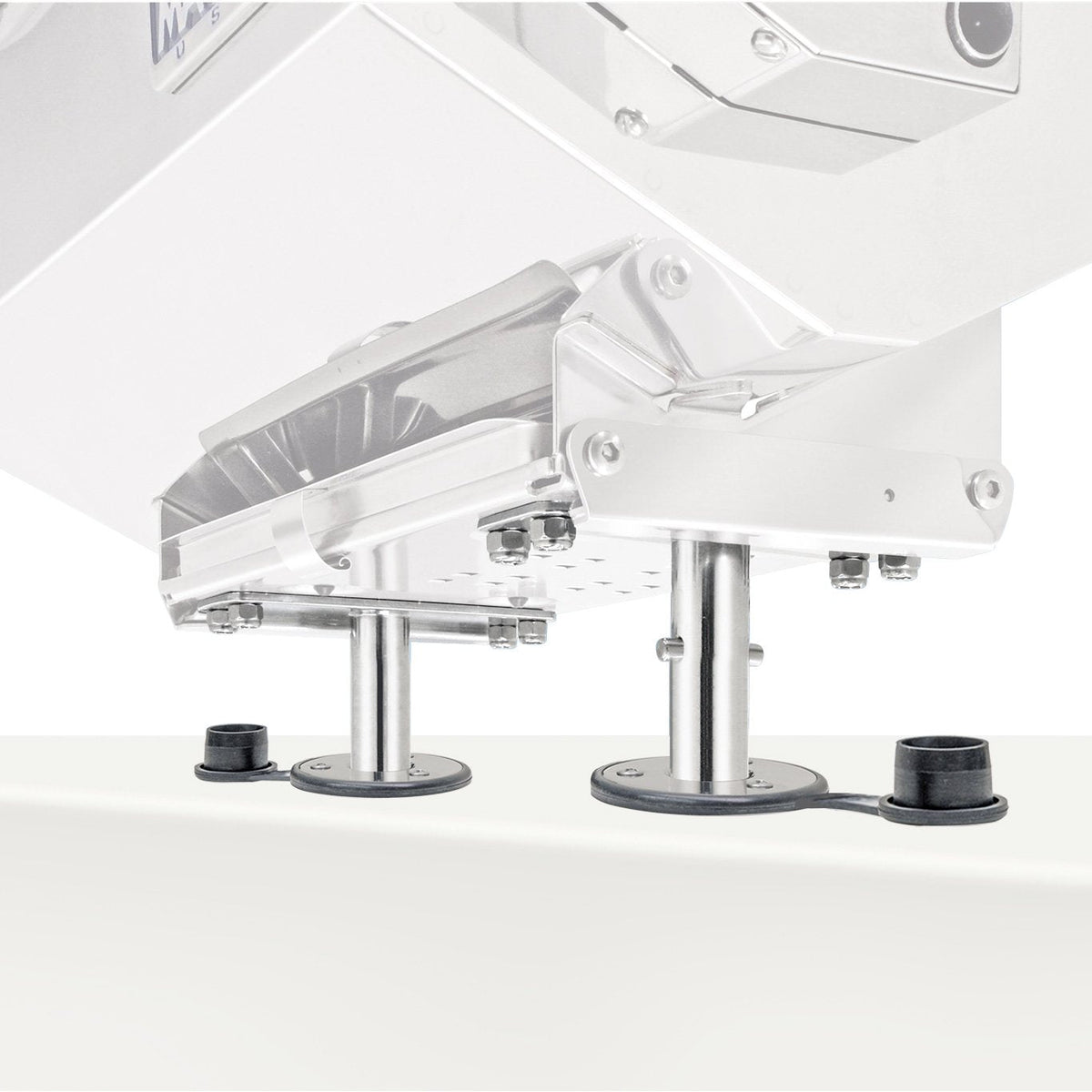 Magma T10-526 Dual Locking Flush Deck Socket Mount, Stainless Steel Set of 2