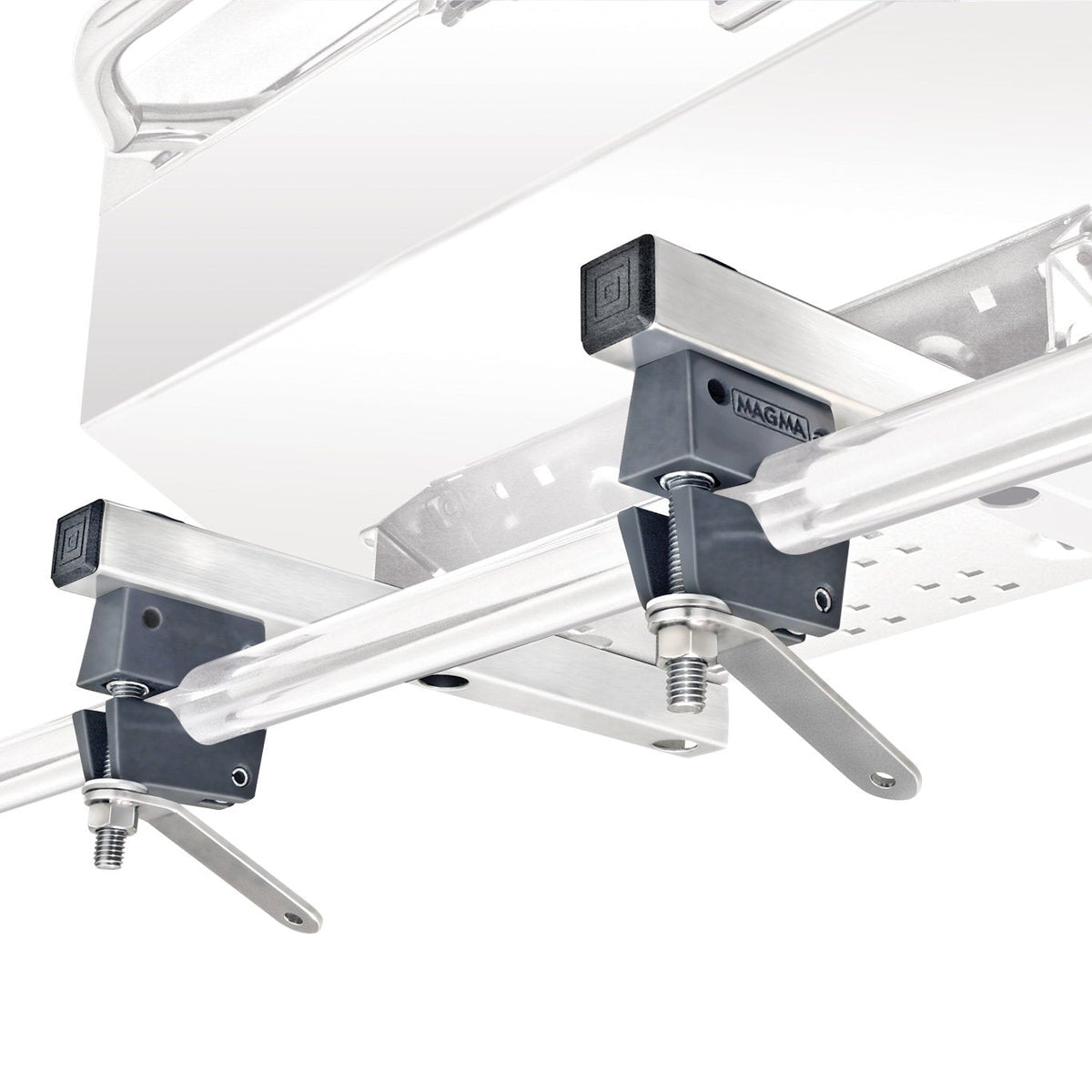 Magma T10-680 Dual Extended Horizontal Round Rail Mount, Standard 1 in. Rails