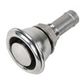 Whitecap Industries 6005C Flush Fuel Vent, 316 Stainless Steel, Chrome, 5/8 Inch Hose